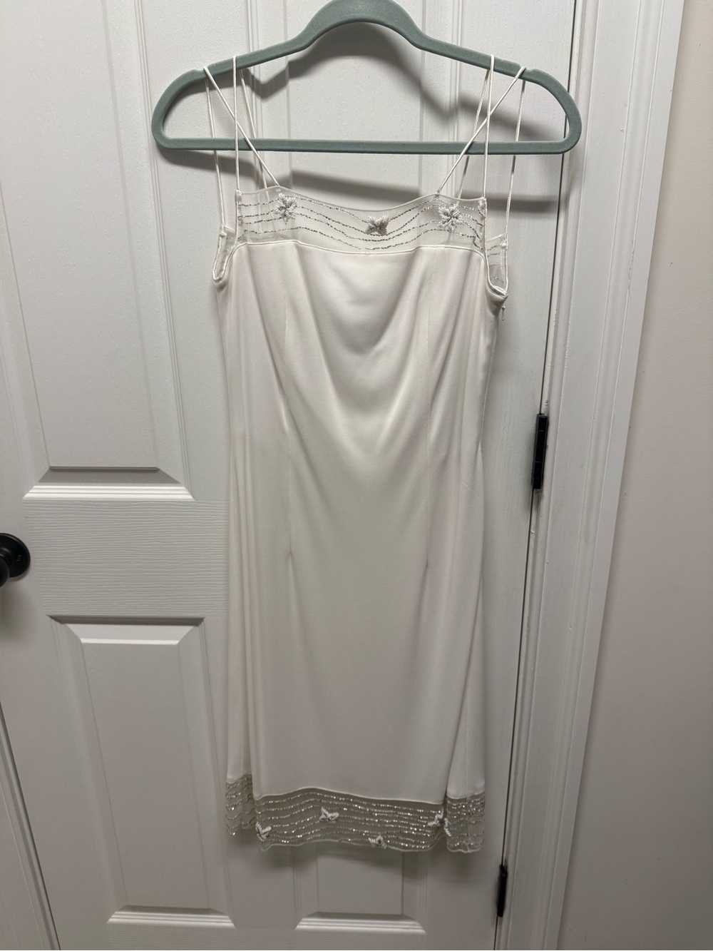 Rimini by Shaw Ivory Beaded Slip Dress
